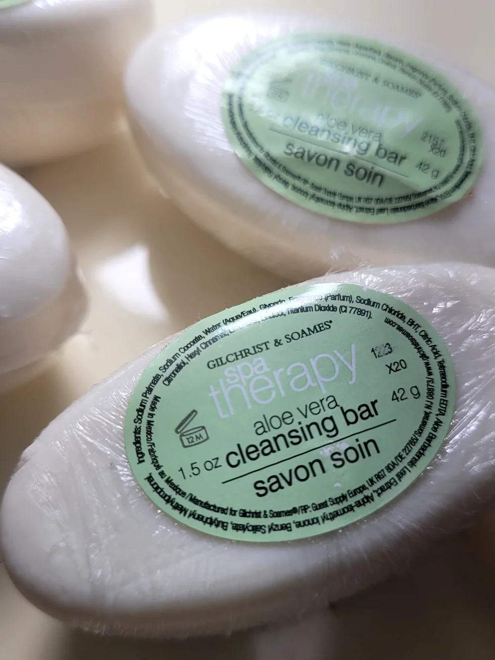 Gilchrist & Soames Luxury Spa Therapy & Cleansing Soap Bar Lot - 12pc Travel Siz